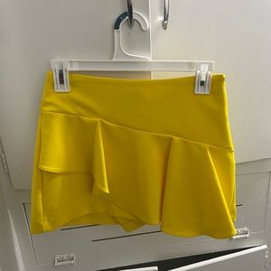 Yellow Zara Skort
